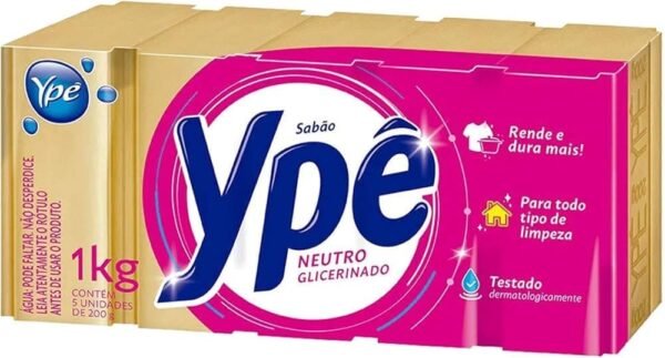 Sabão em Pedra Glicerinado com 5 Unidades Ypê